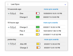 Realtime Sync and Battery Information